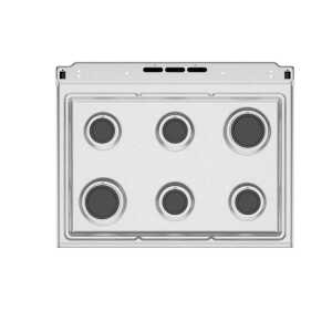 MABE 30" SILVER 6 BURNER FREESTANDING GASRANGE | EM7646BSIS1 - Image 