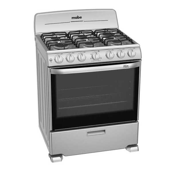 MABE 30" SILVER 6 BURNER FREESTANDING GASRANGE | EM7646BSIS1 - Image 