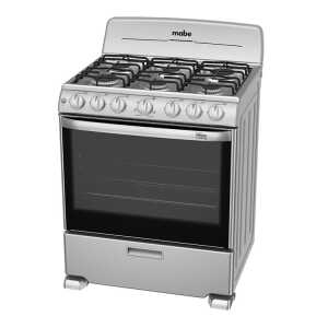 MABE 30" SILVER 6 BURNER FREESTANDING GASRANGE | EM7646BSIS1 - Image 