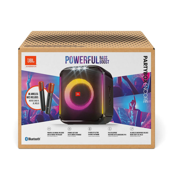JBL PARTYBOX ENCORE W/ 2-WIRELESS MICS | JBLPBENCORE2MICAM