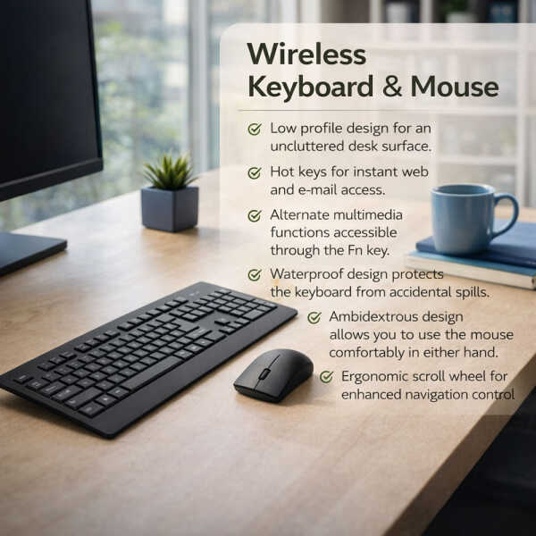KLIP XTREME WIRELESS KEYBOARD AND MOUSE DUO | KCK-265E - Image 