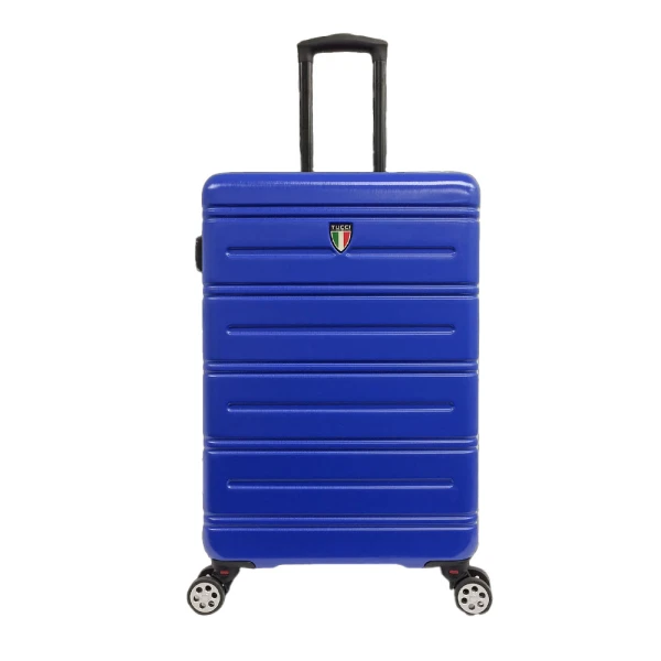 TUCCI ITALY LETIZIA EXPANDABLE SPINNER WHEEL 3-PIECE LUGGAGE SET | T0120BLUE - Image 