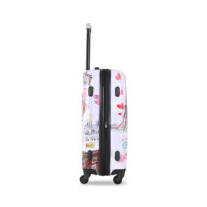 TUCCI ITALY PARIS LOVE ART SPINNER WHEEL ANI-SCRATCH SUITCASE | VARIETY - Image 