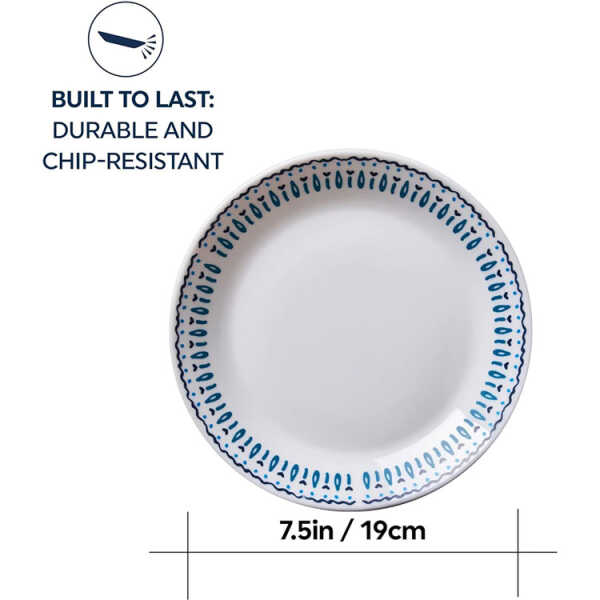 CORELLE SALAD PLATES 4 PACK 7.5'' | 1143203 - Image 