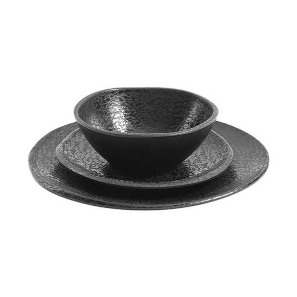 GIBSON HOME 12PCS MATTE BLACK DINNERWARE SET | 126970.12 - Image 