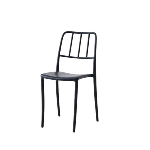 JŌVE MODERN PLASTIC BLACK CHAIR | 2046-B - Image 
