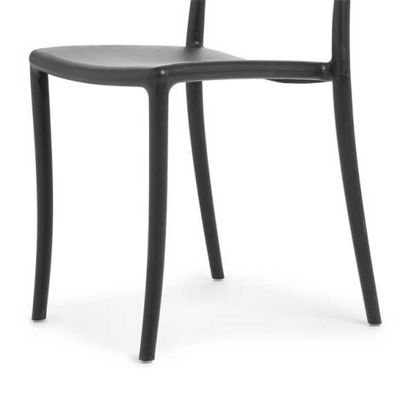 JŌVE MODERN PLASTIC BLACK CHAIR | 2046-B - Image 