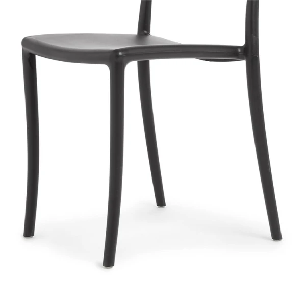 JŌVE MODERN PLASTIC BLACK CHAIR | 2046-B - Image 