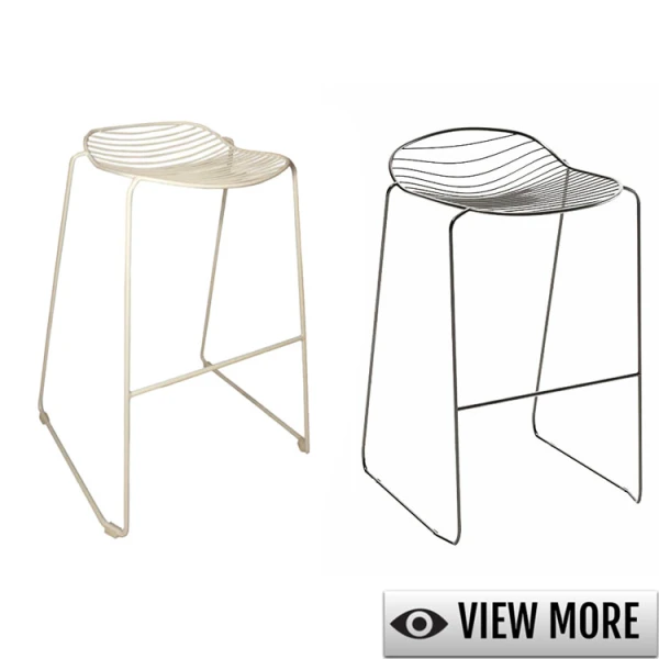 JOVE STACKABLE METAL BAR STOOL BLACK | VARIETY - Image 1