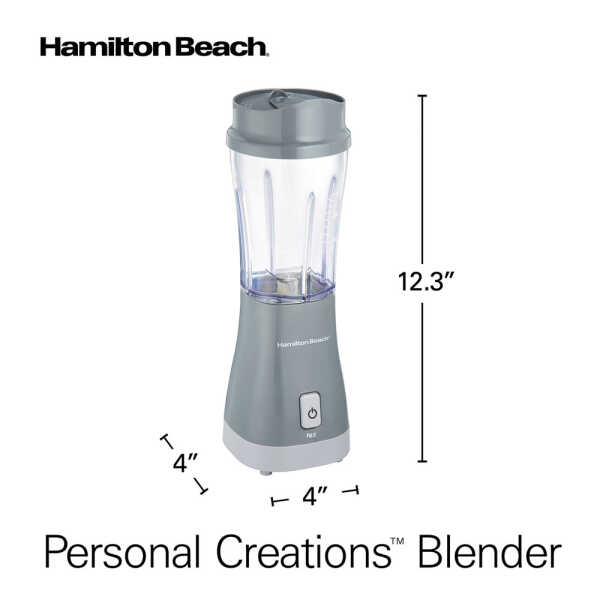 HAMILTON BEACH PERSONAL BLENDER GREY 415 ML | 51128 - Image 