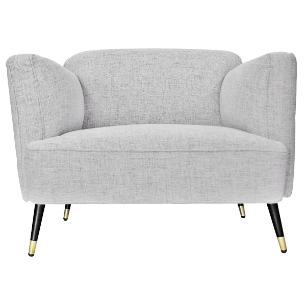 HOME TRENDS BUTACA ANTEA 1 SEAT CHAIR GRAY | 82877-TGR-L - Image 