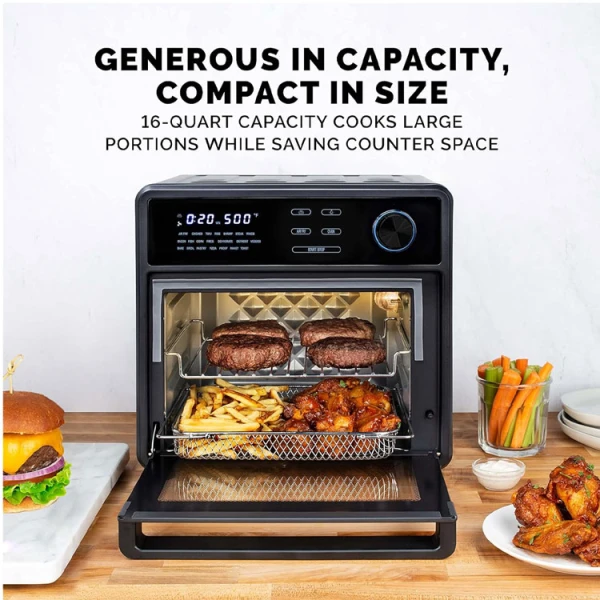 KALORIK MAXX 16QT DIGITAL TOUCH AIR FRYER OVEN | AFO47804BK - HSDS Online