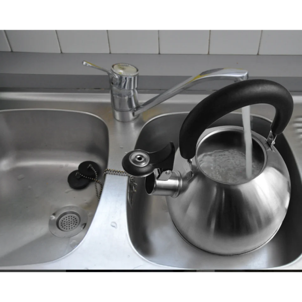 BENE CASA STAINLESS STEEL 2.5QT STOVE TOP TEA KETTLE | BC-84955 - Image 