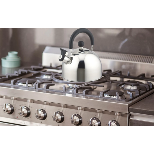 BENE CASA STAINLESS STEEL 2.5QT STOVE TOP TEA KETTLE | BC-84955 - Image 