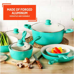 IMUSA 10PCS CERAMIC COOKWARE SET | IMU-30060SET - Image 