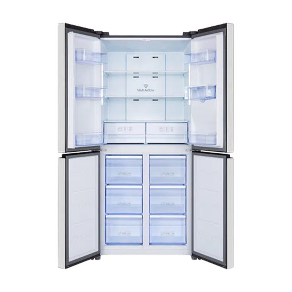TCL 4 DOOR REFRIGERATOR SILVER 16.5 CU.FT | P460CDN - Image 