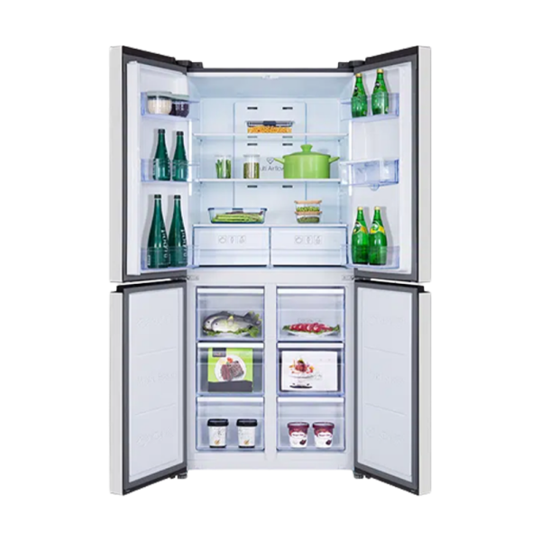 TCL 4 DOOR REFRIGERATOR SILVER 16.5 CU.FT | P460CDN - Image 