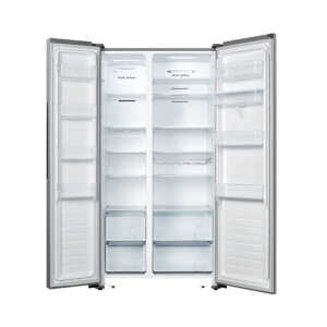 HISENSE 19 CU.FT SIDE BY SIDE 2 DOORS FREESTANDING REFRIGERATOR WITH DISPENSER  | RS19N6ASI - Image 