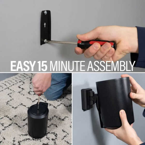 SANUS ERA 100 WALL MOUNT SINGLE BLACK | WSWME11-B2 - Image 