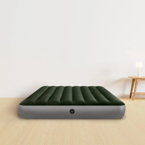 INTEX DURA-BEAM STANDARD PRESTIGE DOWNY AIR MATTRESS W/ BATTERY PUMP FULL SIZE | 64778 - Image 