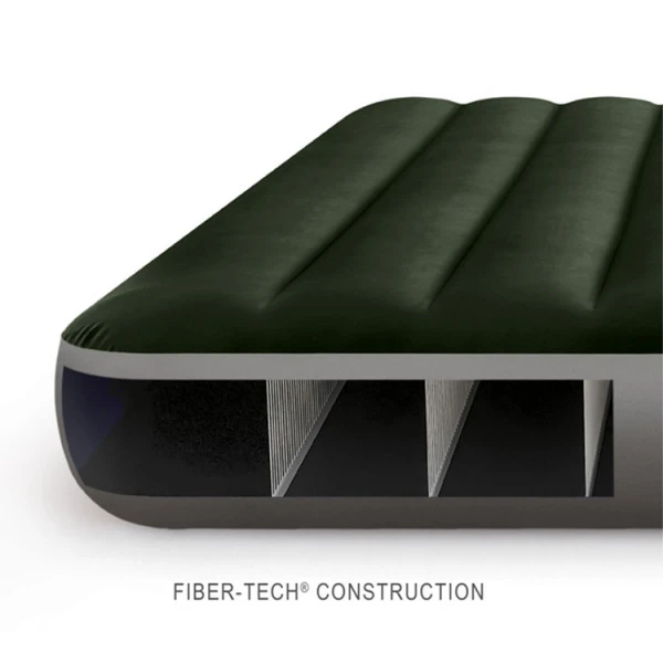 INTEX DURA-BEAM STANDARD PRESTIGE DOWNY AIR MATTRESS W/ BATTERY PUMP FULL SIZE | 64778 - Image 