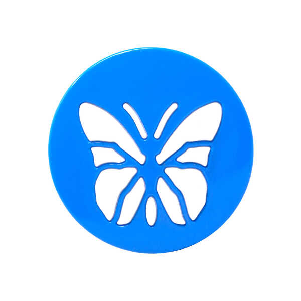 GLASS FOOD STORAGE BUTTERFLY PATERN 300ML | KC-153 - Image 