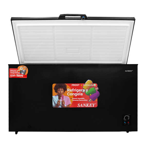SANKEY 15 CU.FT CHEST FREEZER MANUAL DEFROST BLACK | RFC-1591 - Image 1