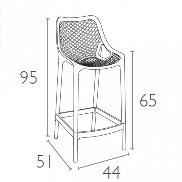 SIESTA AIR® COUNTER STOOL (65 CM) | VARIETY - Image 