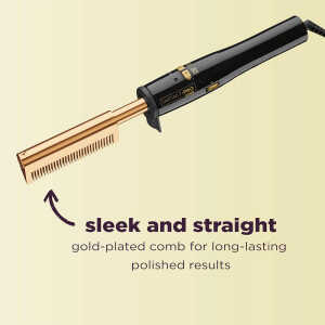 CONAIR 1" GOLD PLATED STRAIGHTENING COMB | 2013NR - Image 