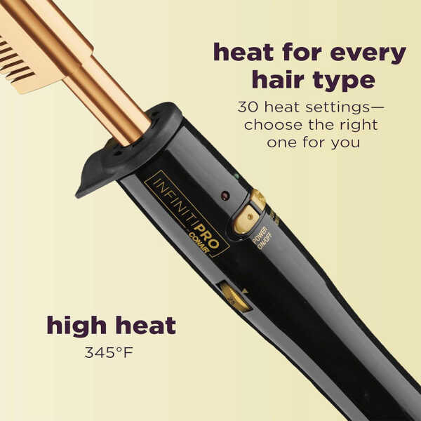 CONAIR 1" GOLD PLATED STRAIGHTENING COMB | 2013NR - Image 
