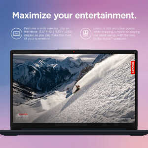 LENOVO 15.6" IDEAPAD 1 LAPTOP AMD R3 7320U 8GB RAM 256GB SSD W11 BLUE | 82VG00BJUS - Image 