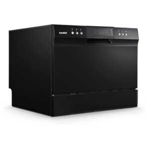 COMFEE 21.6"  COUNTERTOP DISHWASHER, 8-CYCLES, 120V, BLACK | CDC22P1BBB - Image 
