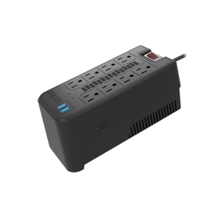 FORZA VOLTAGE REGULATOR, 1200VA/600W, 8 OUTLETS | FVR-1221USB - Image 