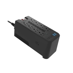 FORZA VOLTAGE REGULATOR, 1200VA/600W, 8 OUTLETS | FVR-1221USB - Image 