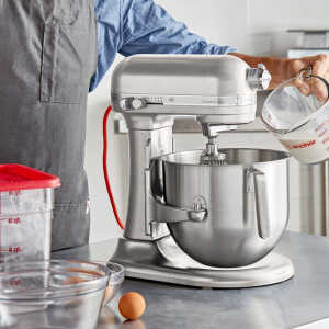 KITCHENAID COMMERCIAL 8QT STAND MIXER SILVER | KSM8990NP - HSDS Online