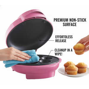 BRENTWOOD MINI CUPCAKE MAKER PINK 120V-1000W | TS-252 - Image 