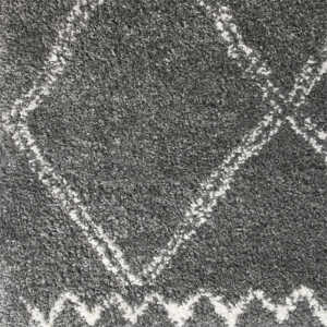 KARWEI VARAMIN RUG DARK GRAY, WIT 35 MM,  120X170CM | 133680 - Image 