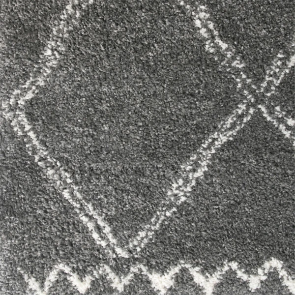 KARWEI VARAMIN RUG DARK GRAY, WIT 35 MM,  120X170CM | 133680 - Image 