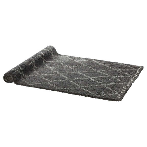 KARWEI VARAMIN RUG DARK GRAY, WIT 35 MM,  120X170CM | 133680 - Image 1