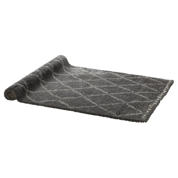 KARWEI VARAMIN RUG DARK GRAY, WIT 35 MM,  120X170CM | 133680 - Image 1