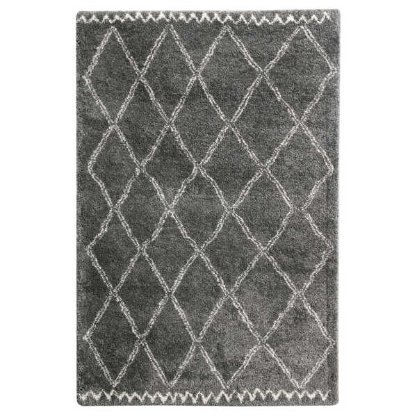 KARWEI VARAMIN RUG DARK GRAY, WIT 35 MM,  120X170CM | 133680 - Image 