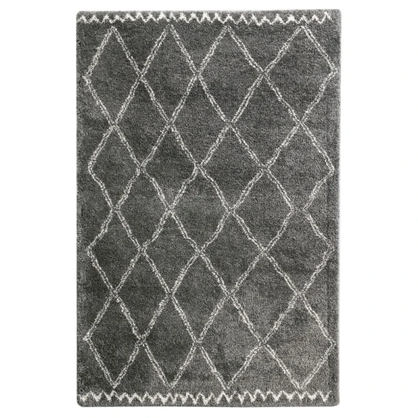 KARWEI VARAMIN RUG DARK GRAY, WIT 35 MM,  120X170CM | 133680 - Image 