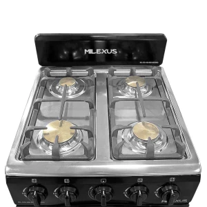 MILEXUS 4 BURNERS 20" GAS RANGE BLACK | MLEG4Q900NEGRA - Image 