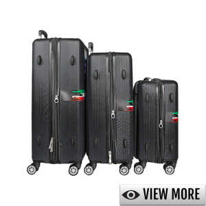 VERCELLI POLYCARBONATE SUITCASE BLACK | VARIETY - Image 