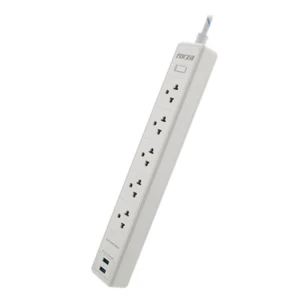 FORZA 1200J/1540W SURGE PROTECTOR WITH USB, WHITE | FSP-512USBW - Image 