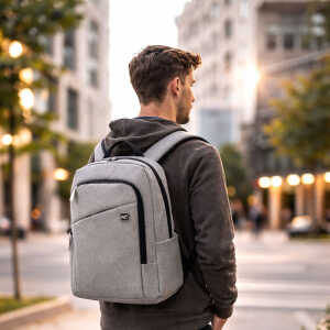 KLIP XTREME INDIGO 15.6" LAPTOP BACKPACK GRAY | KNB-416GR - Image 