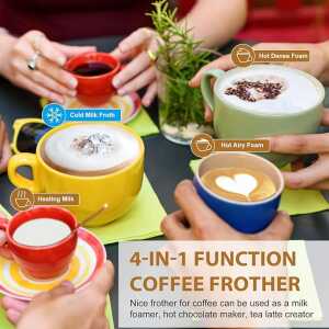 BIZEWO 4 IN 1 ELECTRIC MILK FROTHER | VARIETY - Image 