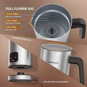 BIZEWO 4 IN 1 ELECTRIC MILK FROTHER | VARIETY - Image 