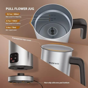 BIZEWO 4 IN 1 ELECTRIC MILK FROTHER | VARIETY - Image 