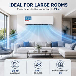PREMIER 18000 BTU SPLIT UNIT AIRCO, 220V | AA-8401SC18WN2(COM) - Image 